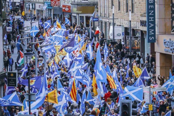 Chain of Freedom 2023, Scottish Independence, AUOB March